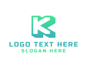 Letter Fj - Generic Modern Company Letter K logo design