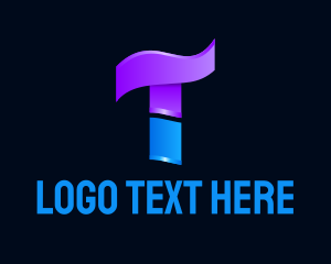 Information Technology - Letter T Business Technology logo design