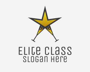 First Class - Champagne Star Club logo design