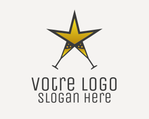 Vip - Champagne Star Club logo design