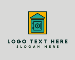 Password - House Lock Vault logo design