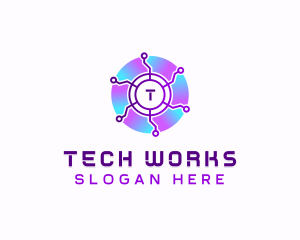 Software Tech Cyber logo design