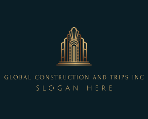 Architecture Art Deco Building Logo