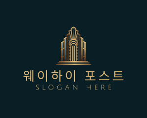 Architecture Art Deco Building logo design