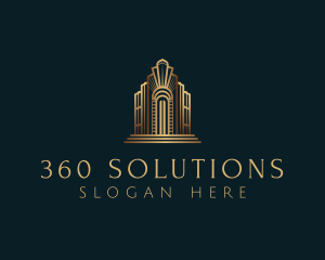 Architecture Art Deco Building logo design