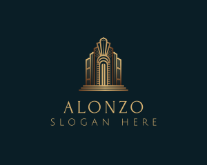 Architecture Art Deco Building logo design