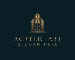 Architecture Art Deco Building logo design