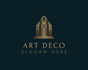 Architecture Art Deco Building logo design