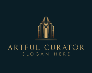 Architecture Art Deco Building logo design