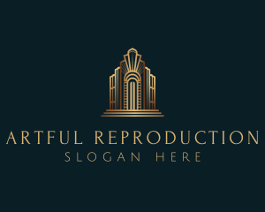 Architecture Art Deco Building logo design