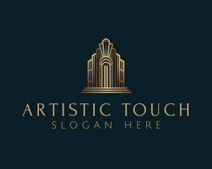 Architecture Art Deco Building logo design