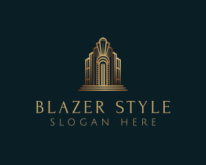 Architecture Art Deco Building logo design