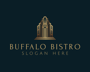 Architecture Art Deco Building logo design