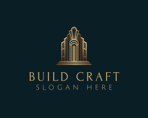 Architecture Art Deco Building logo design