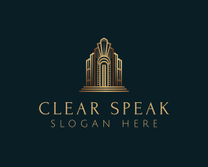 Architecture Art Deco Building logo design