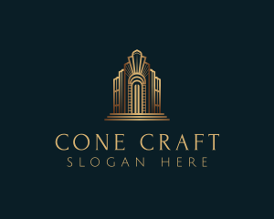 Architecture Art Deco Building logo design