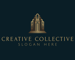 Architecture Art Deco Building logo design