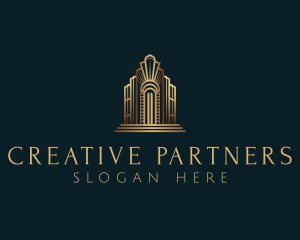 Architecture Art Deco Building logo design