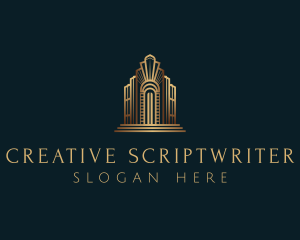 Architecture Art Deco Building logo design