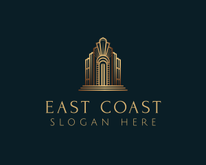 Architecture Art Deco Building logo design