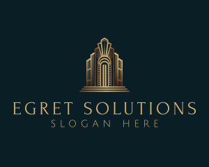 Architecture Art Deco Building logo design