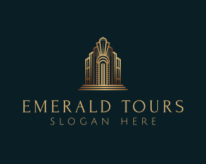 Architecture Art Deco Building logo design