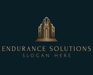 Architecture Art Deco Building logo design