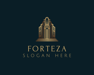 Architecture Art Deco Building logo design