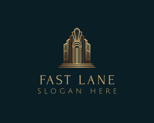 Architecture Art Deco Building logo design