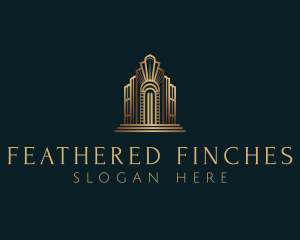 Architecture Art Deco Building logo design