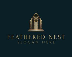 Architecture Art Deco Building logo design