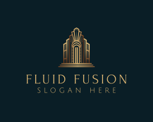 Architecture Art Deco Building logo design