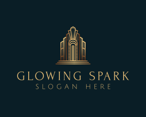 Architecture Art Deco Building logo design