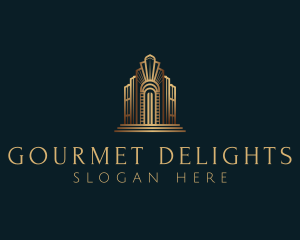 Architecture Art Deco Building logo design