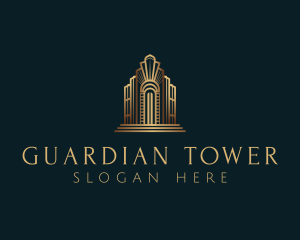 Architecture Art Deco Building logo design