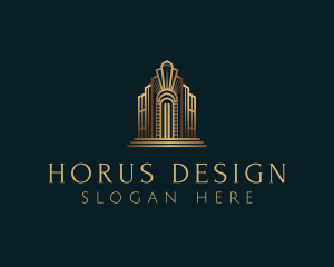 Architecture Art Deco Building logo design