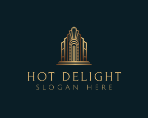 Architecture Art Deco Building logo design