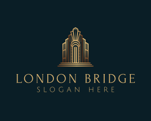 Architecture Art Deco Building logo design