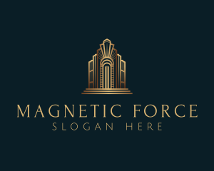 Architecture Art Deco Building logo design