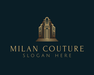 Architecture Art Deco Building logo design