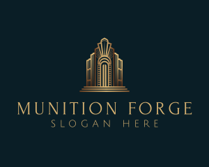 Architecture Art Deco Building logo design