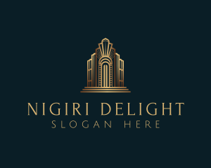 Architecture Art Deco Building logo design