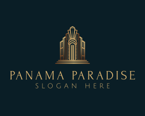 Architecture Art Deco Building logo design