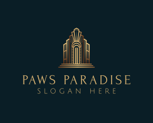 Architecture Art Deco Building logo design