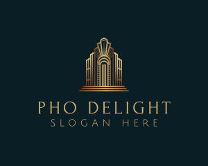 Architecture Art Deco Building logo design