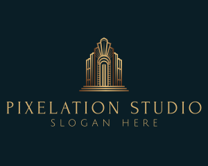 Architecture Art Deco Building logo design