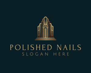 Architecture Art Deco Building logo design