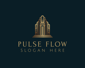 Architecture Art Deco Building logo design