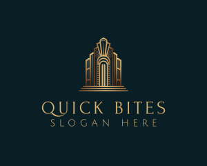 Architecture Art Deco Building logo design