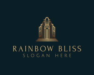 Architecture Art Deco Building logo design